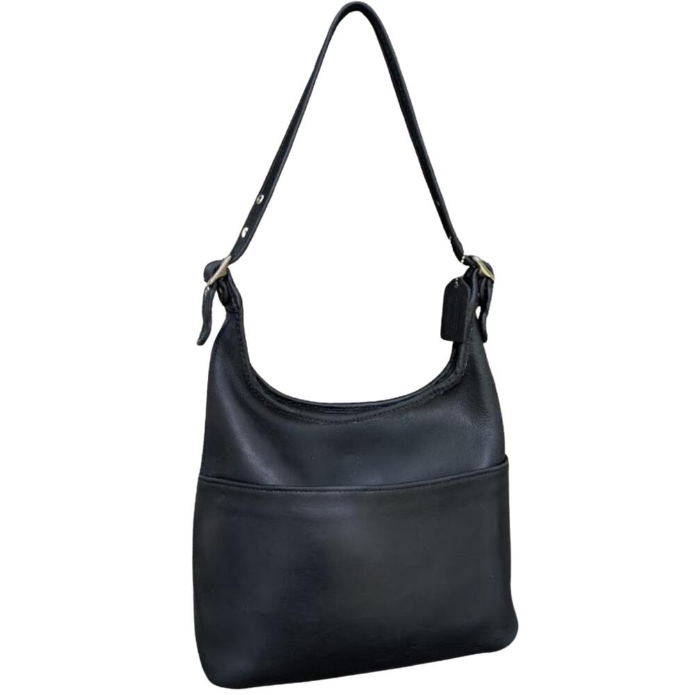 Vintage Coach Legacy Hobo 9148 Black Leather Hobo Bag 1998